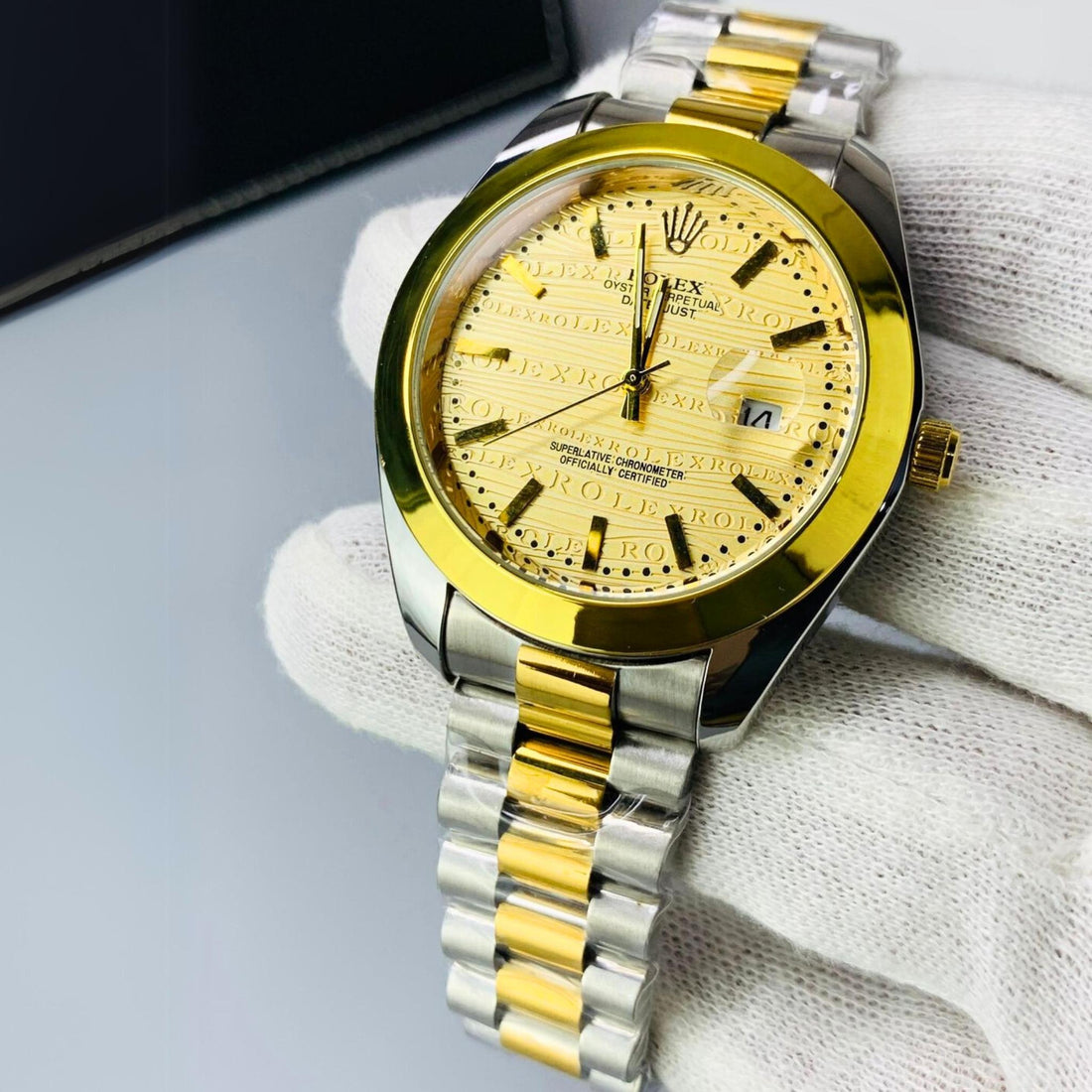 RLX Oyster Date Just Stainless Steel - Two Tone