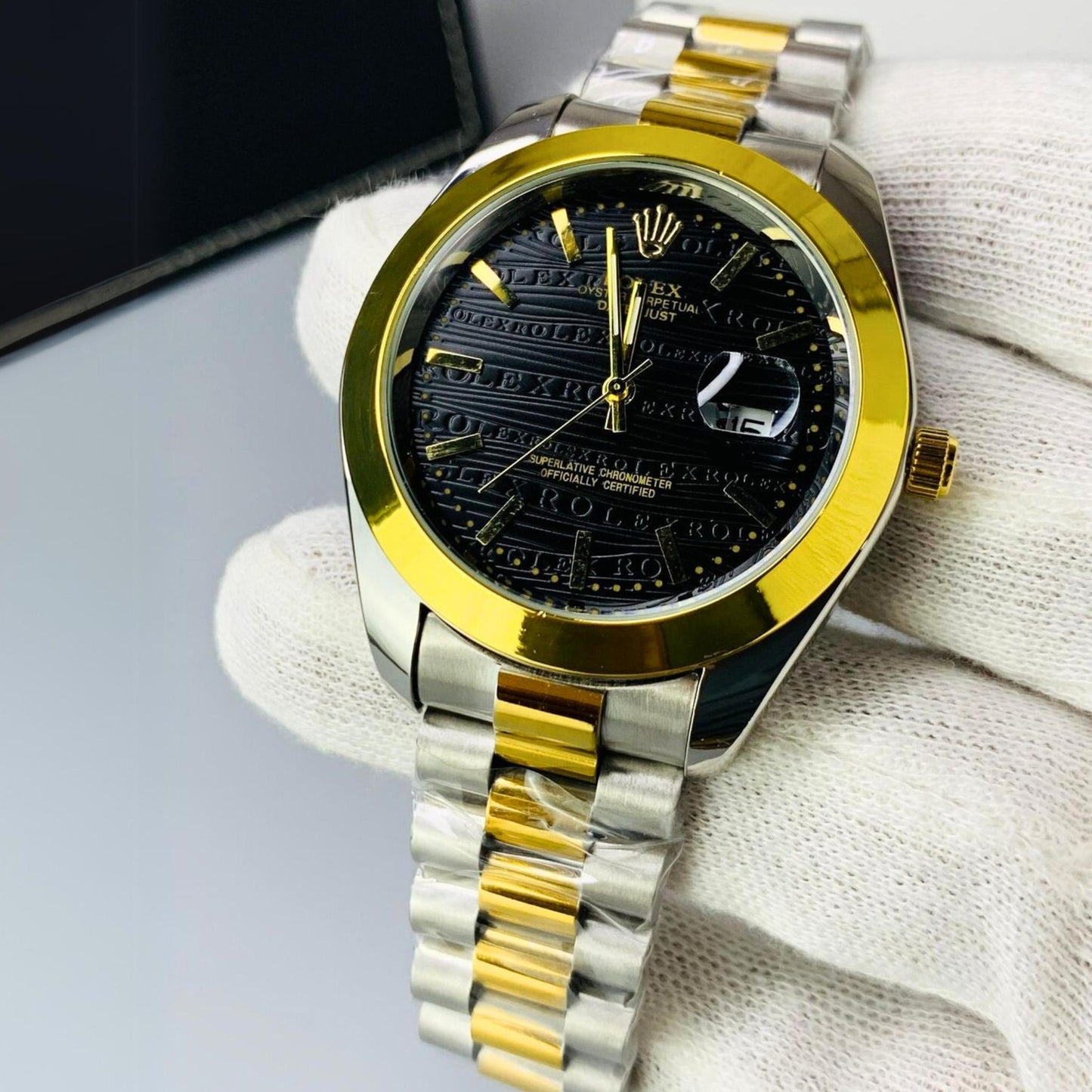 RLX Oyster Date Just Stainless Steel - Two Tone